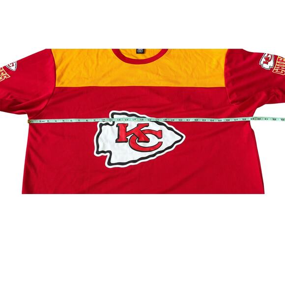 NFL Team Apparel Red/Yellow Kansas City Chiefs Shirt Mens Size XXL - Picture 7 of 9